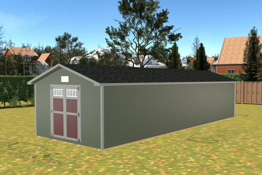 12x35 sheds for sale in TN & KY being built in 3D