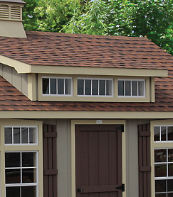Shed Dormer shed dormer feature addon for quality outdoor shed from Overholt and Sons