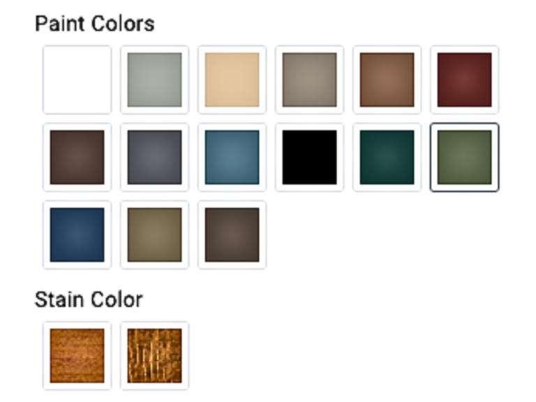 Choose your shed color for your outdoor office shed in TN and KY