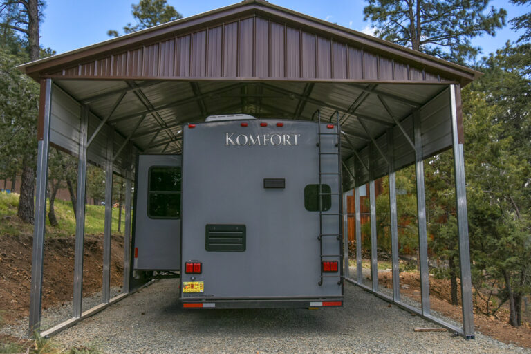 RV Cover vertical roof in kentucky