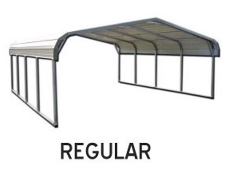 Regular rooled corner roof on carports for sale in kentucky