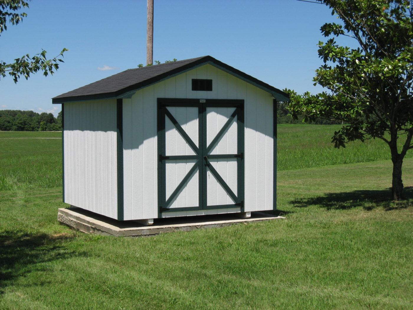 10x12 a style shed