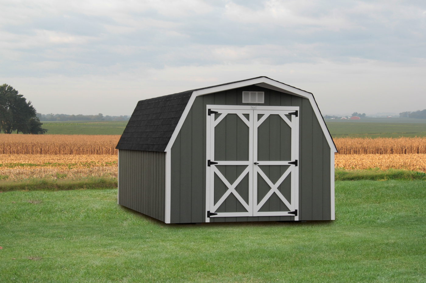 10x12 barn style gray shed for sale in ky
