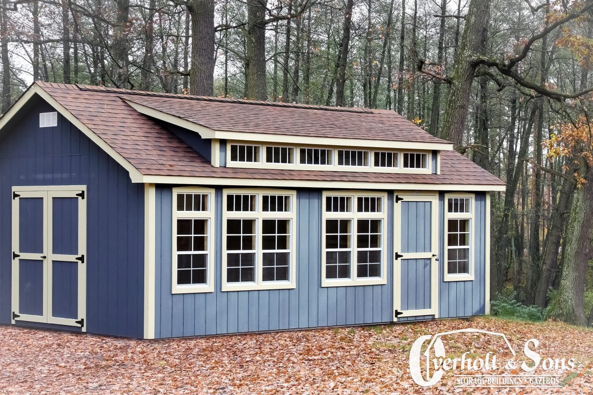 prefab shed lancaster style storage shed ky