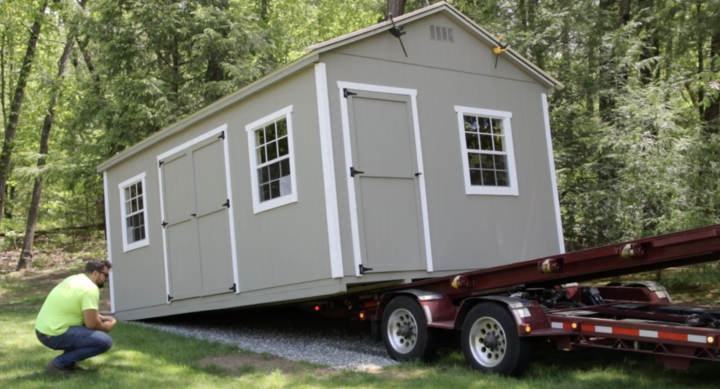how to move your shed to a cooler location