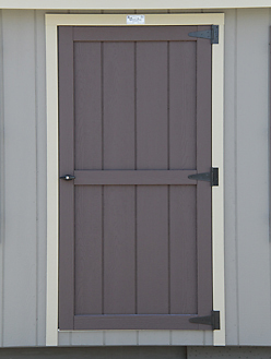 classic single door for outdoor living sheds in kentucky