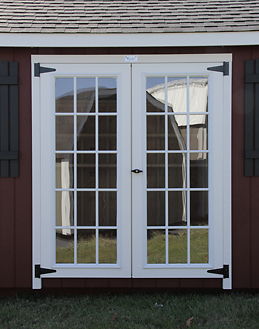 Composite Full View composite full view doors for light in outdoor storage sheds in kentucky