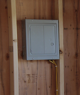 Electrical Package electrical package in outdoor sheds made in Kentucky