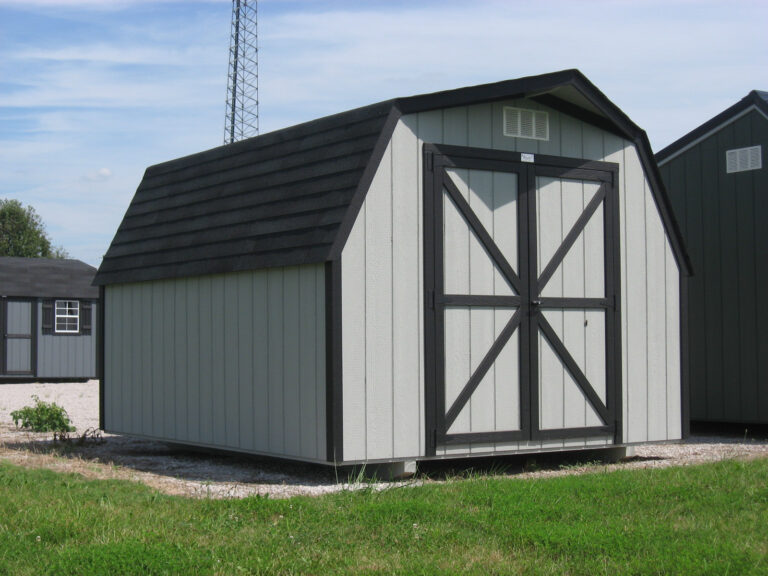 gray 12x24 shed in Kentucky