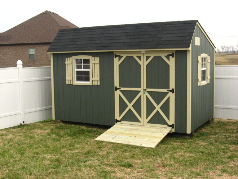 green quaker shed in clarksville