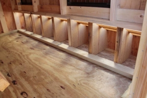 chicken coop with nesting boxes
