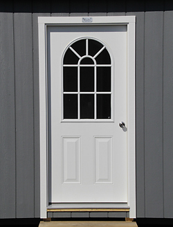 11 Lite prehung 11 lite composite single door on backyard buildings in kentucky
