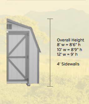 barn shed size